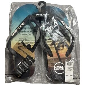 Jack & jones‎ Sandals Men's Size 11/ 12 Sunset Navy Blazer Beach Hawaiian New